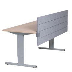 Akoestische scheidingswand Maroon 80 cm hoog met padding