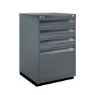 Bisley F-Serie ladekast 4 laden - Antraciet