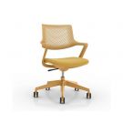 Vergaderstoel Ton sur Ton verrijdbaar - Geel