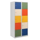 Lockerkast colour Plus - 10-deurs - 2 delig