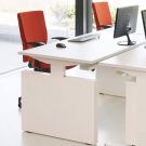 Verstelbaar Bureau Maroon met zijwangen - 200 x 80 cm