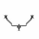 Monitorarm Galaxy Dubbel korte post - Zwart