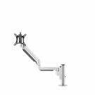 Monitorarm Galaxy Enkel korte post - Zilver
