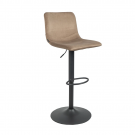 Velvet barkruk Freya - Taupe