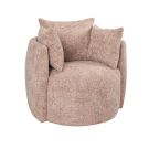 Chenille Fauteuil Emma - Roze