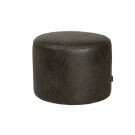 Eco-leer poef Kylo - Antraciet