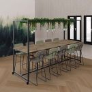 Verrijdbare vergadertafel Olka 110 cm hoog - 320 x 100 cm