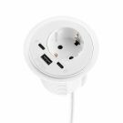 Verzinkbare stekkerdoos Otis - Wit